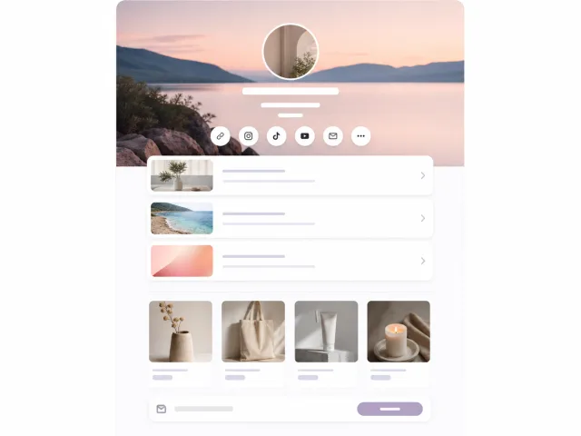 Aly creator portfolio storefront preview